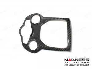 Alfa Romeo Giulia Central Console Trim - Carbon Fiber - Center Tunnel Partial Trim - Pre '20 - Red Candy - RHD